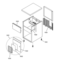 Panel inferior frontal fabricador hielo cb24