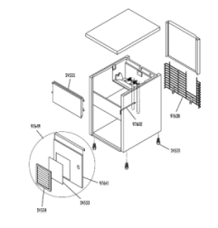 Panel inferior frontal fabricador hielo