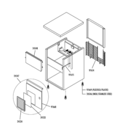 Panel inferior frontal fabricador hielo