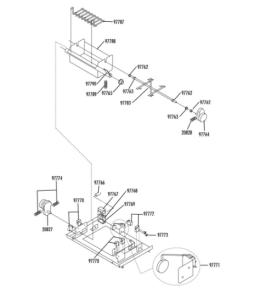 Eje palas cuba if30 fabricador hielo