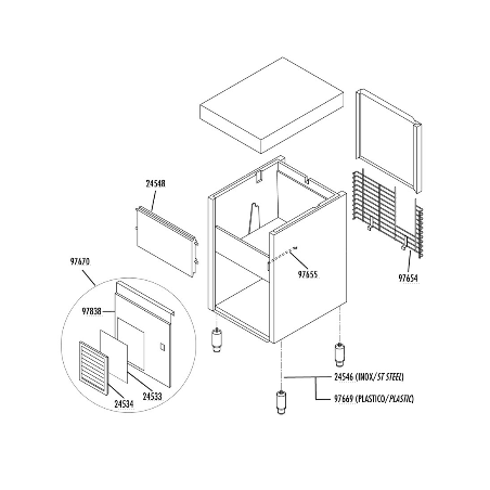 Panel frontal inferior if55 fabricador