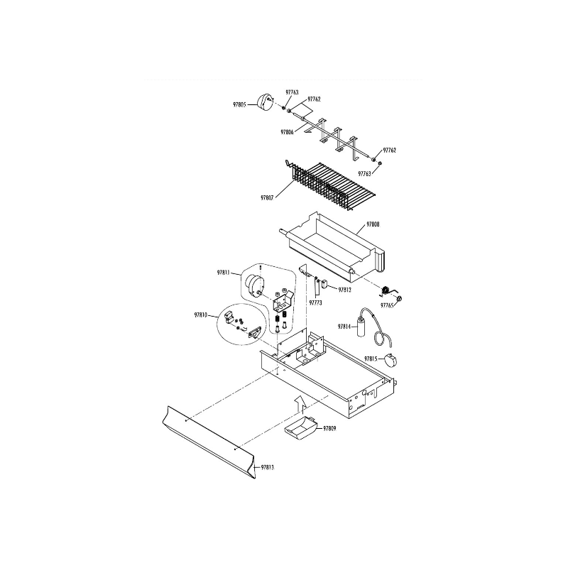 Muelle cuba hielo imf80 fabricador