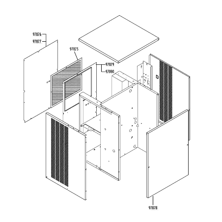 Panel trasero vm350 fabricador hielo