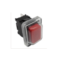 Pulsador rojo unipolar 20x13mm 230v 16a