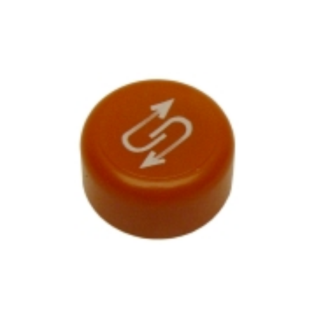 Botón pulsador regeneracion naranja Ø23mm omniwash