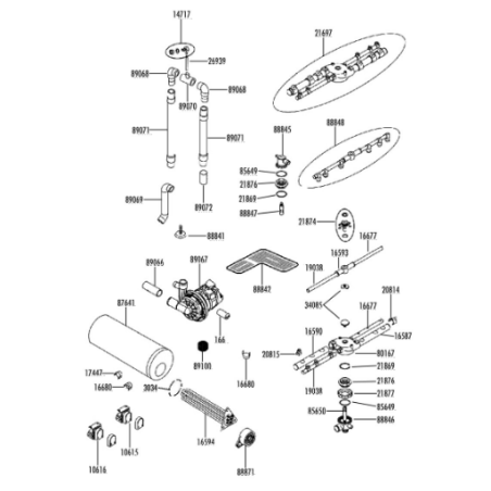 Tubo inox conexion lavado unica