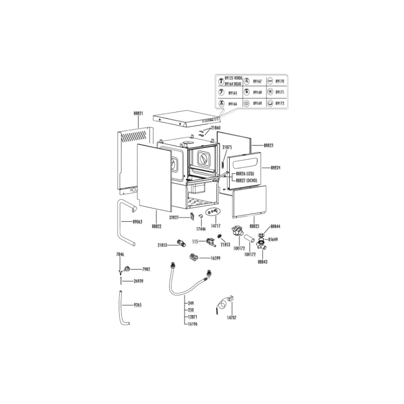 Tirante puerta derecho unica