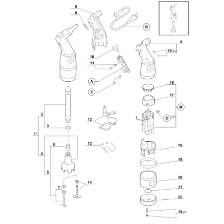 Soporte completo h  110mm