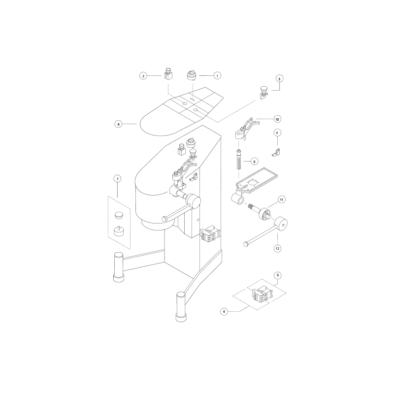 Motor 0.75kw 230/400v batidor sammic