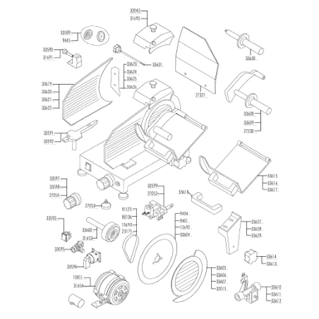 Soporte inferior bandeja gc-220 sammic