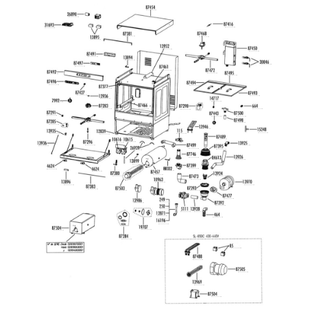 Caja circuito teclado sl-650c sammic