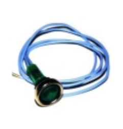 Piloto verde Ø10mm 230v con cable varios