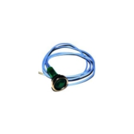 Piloto verde Ø10mm 230v con cable varios