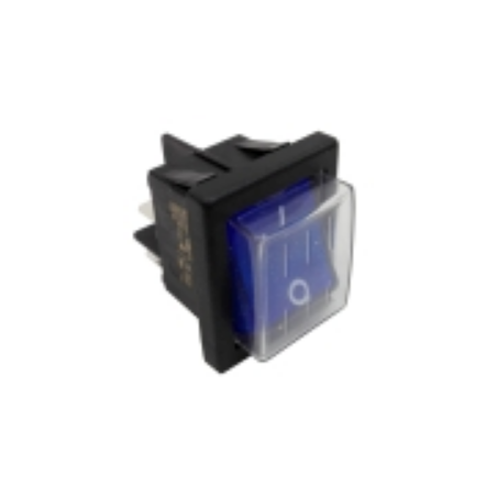 Interruptor azul 30x22 230v con funda itv