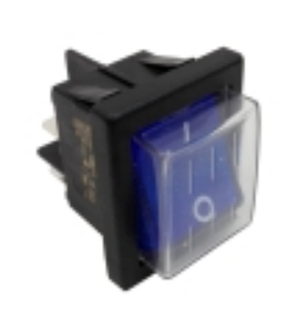 Interruptor azul 30x22 230v con funda itv