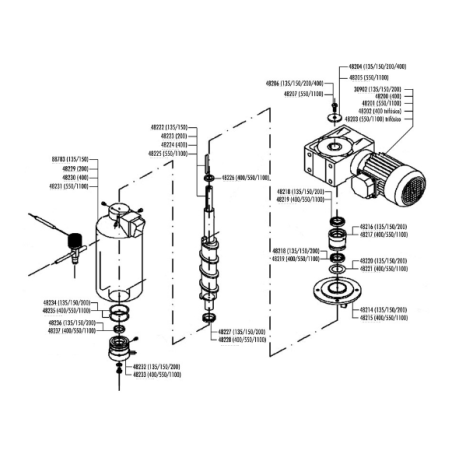 Arandela inox motor reductor ice queen itv