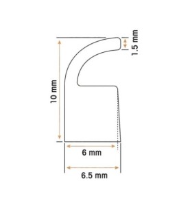 Burlete tapa envasadora  evt-350 (1 metro) Irimar  masammar