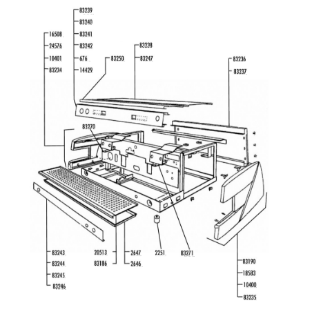 Bandeja superior delantera 3 grupos arianne mairali