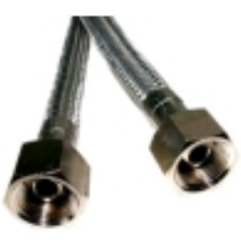Manguera flexible inox 0.75m 3/8x3/8 h-h mairali