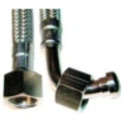 Manguera flexible inox 1.5m codo 3/8x3/8 h-h mairali