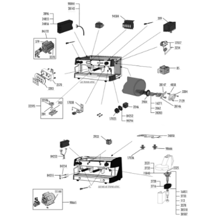 Motor con bomba abrazadera completo exterior mairali