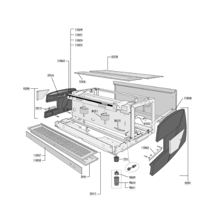 Embellecedor panel lateral derecho compac