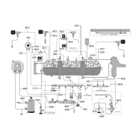 Tubo cobre presostato a caldera mairali