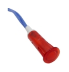 Piloto rojo Ø9mm 230v con cable