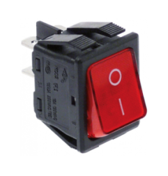 Pulsador Rojo 30x22mm 230V Bipolar | Varios