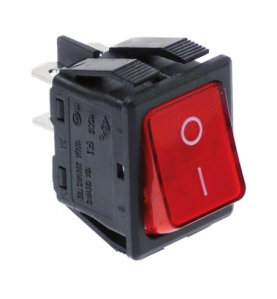 Pulsador Rojo 30x22mm 230V Bipolar | Varios