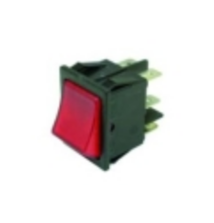 Conmutador rojo 30x22mm 230v bipolar