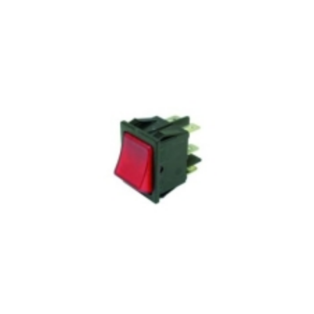 Conmutador rojo 30x22mm 230v bipolar
