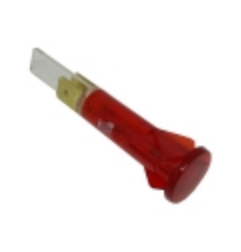 Piloto rojo Ø10mm 230v faston