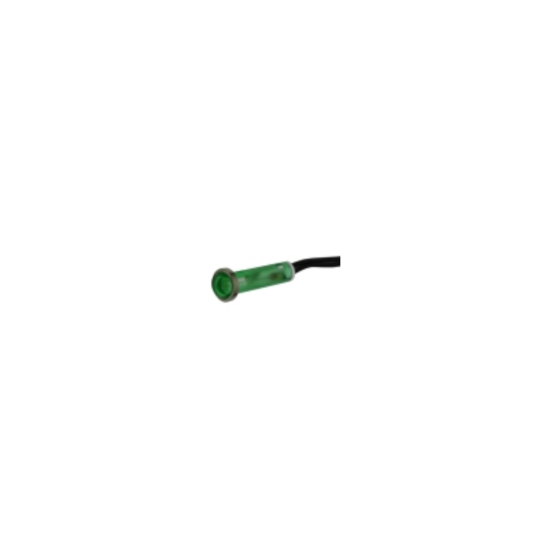 Piloto verde Ø6mm 230v con cable Piloto verde Ø6mm 230v con cable