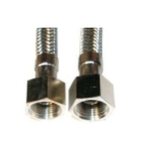 Manguera flexible inox 0.5m 3/8x3/8 h-h