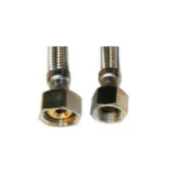 Manguera flexible inox 1.5m 3/8x1/2 h-h (futurmat)