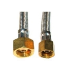 Manguera flexible inox 0.5m 1/2x3/8 h-h