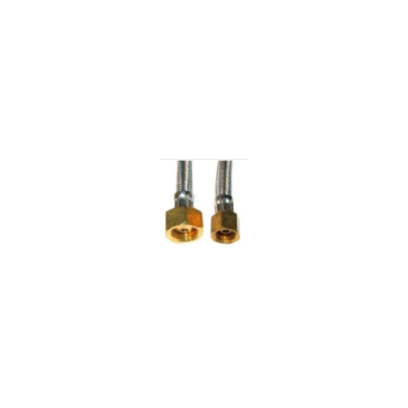 Manguera flexible inox 0.5m 1/2x3/8 h-h