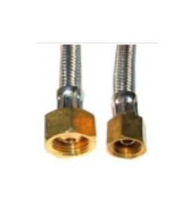 Manguera flexible inox 0.5m 1/2x3/8 h-h