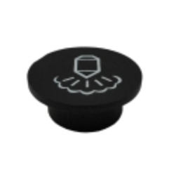 Tapa mando vapor negro iberital