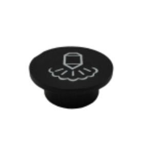 Tapa mando vapor negro iberital