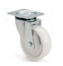 Rueda giratoria Ø100x40mm pletina sin freno