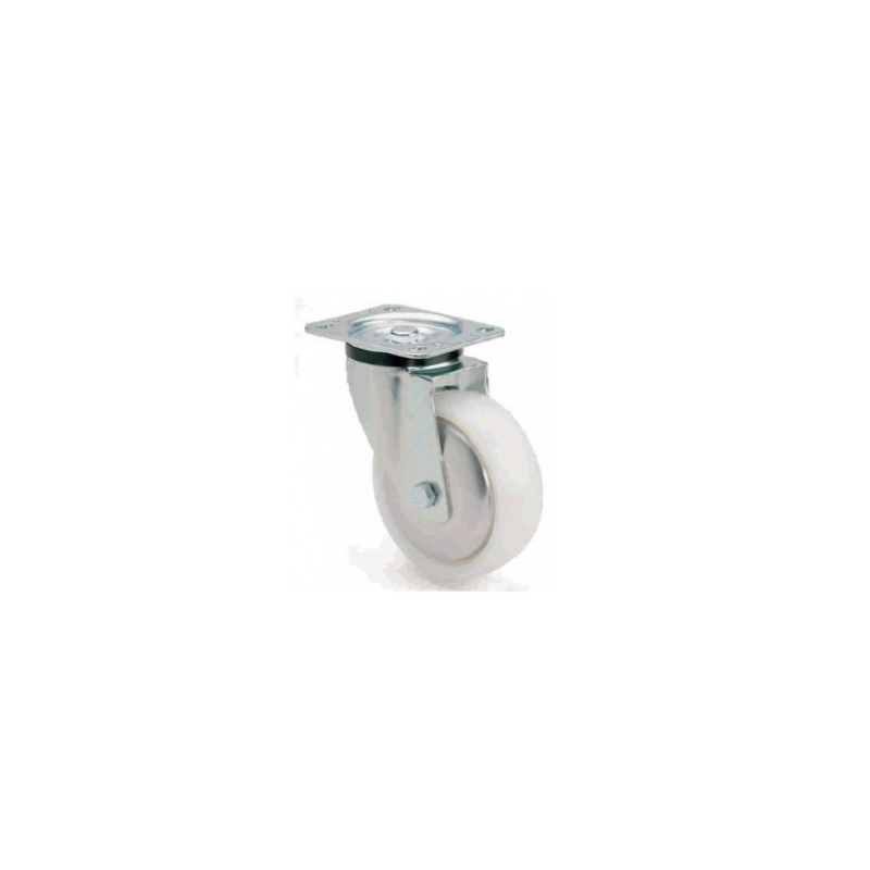Rueda giratoria Ø100x40mm pletina sin freno Rueda giratoria Ø100x40mm pletina sin freno