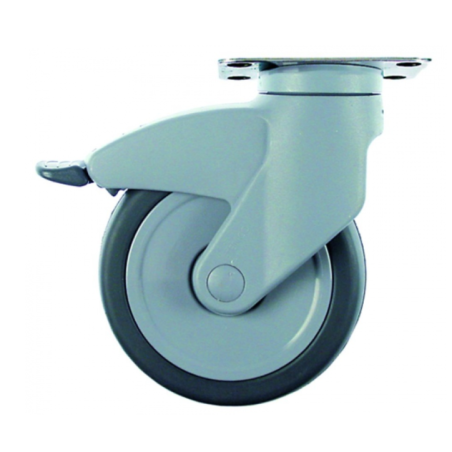 Rueda Ø150mm polipropileno con freno