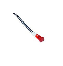 Piloto led Ø8.5mm 230v ac rojo con cable ( 2 unidades)