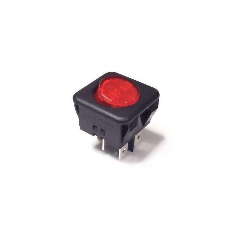 Interruptor Rojo 25x25mm 230V 16A | Futurmat
