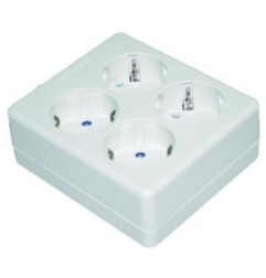 Base Enchufe 4 Conexiones 16A Sin Cable