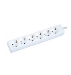 Base Enchufe 6 Conexiones 16A Sin Cable
