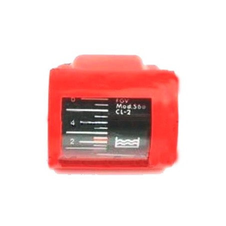 Manometro 18kg 1/4 rojo