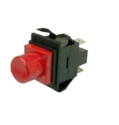 Pulsador rojo 27x22mm